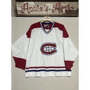 NHL MONTREAL CANADIANS ICE HOCKEY SHIRT JERSEY VINTAGE SIZE XL PRO PLAYER VTG
